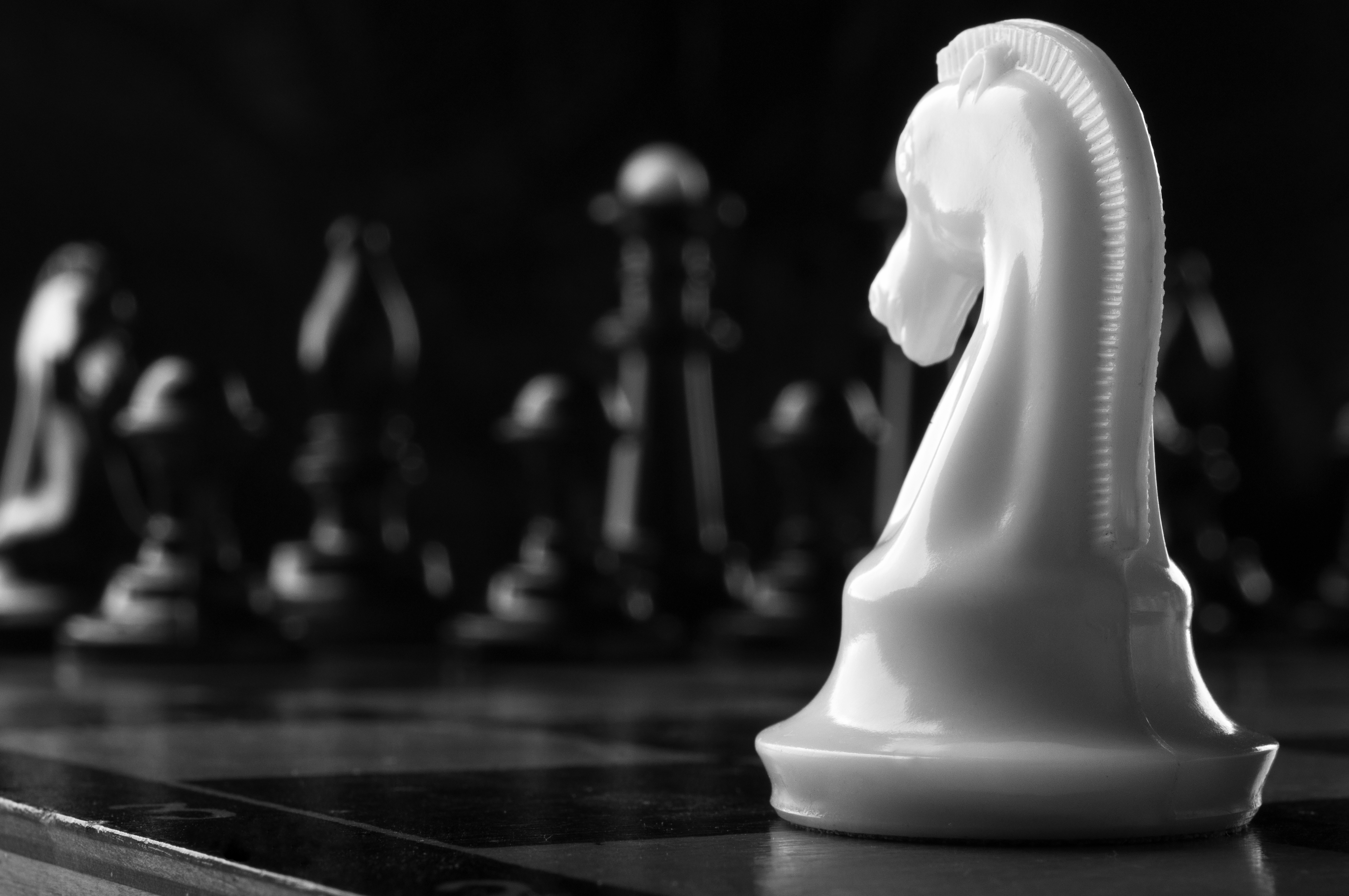 Chess knight piece — symbol of strategic moves and considered design